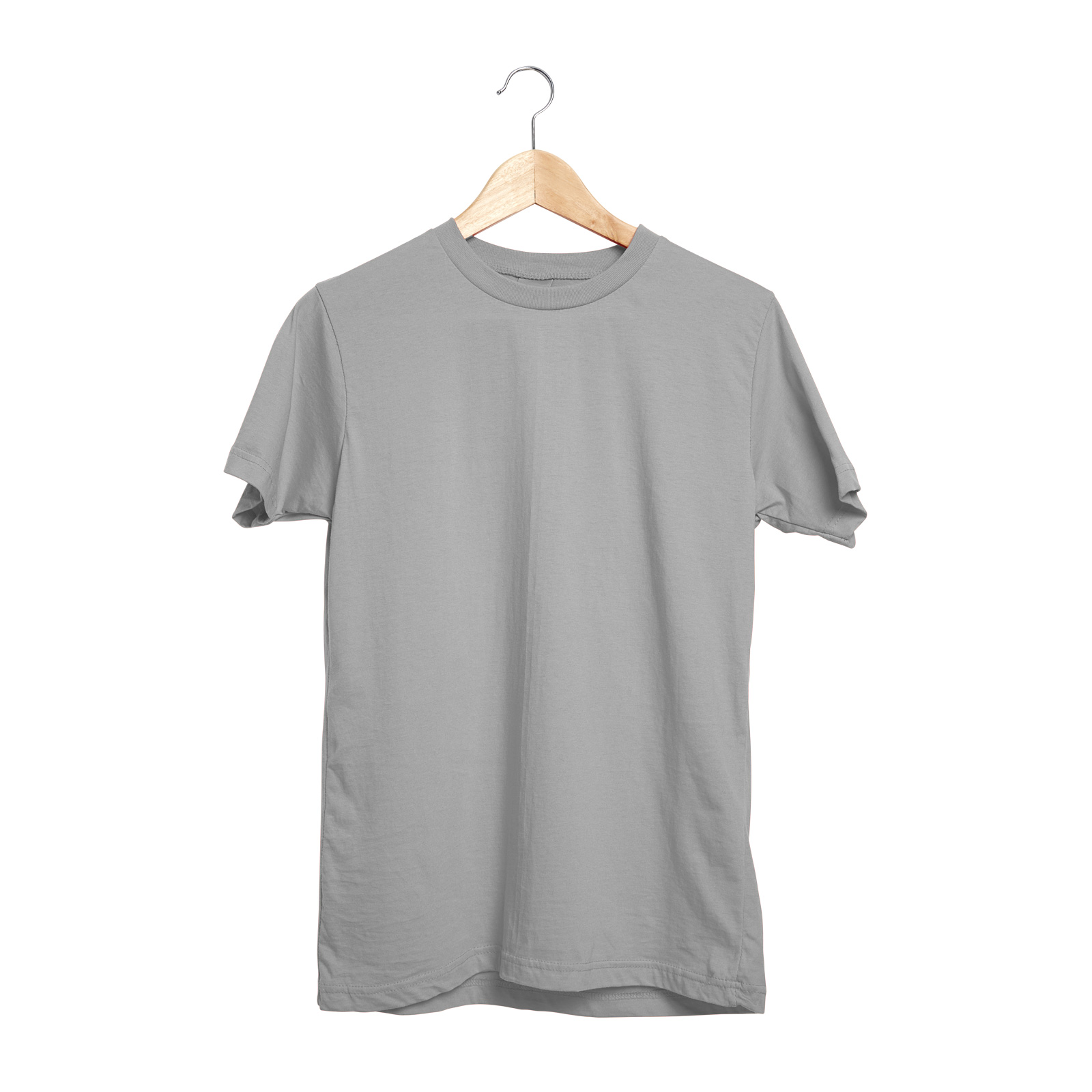 GARDENYA GRİ L SIFIR YAKA TİŞÖRT